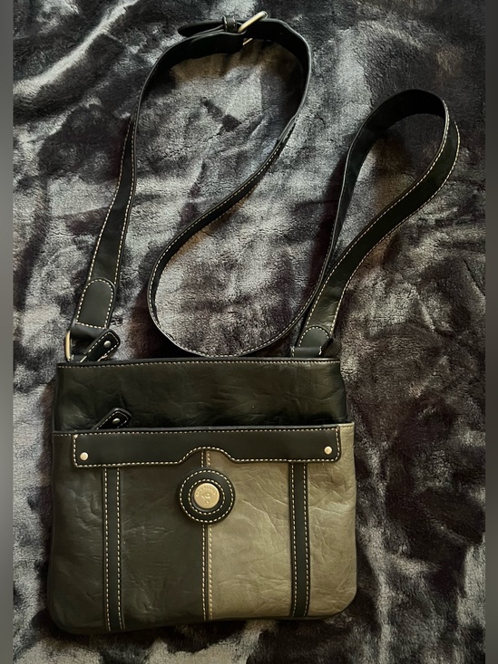 Handbags - Women's Black and Gray Crossbody Bag - Versatile Everyday Carry